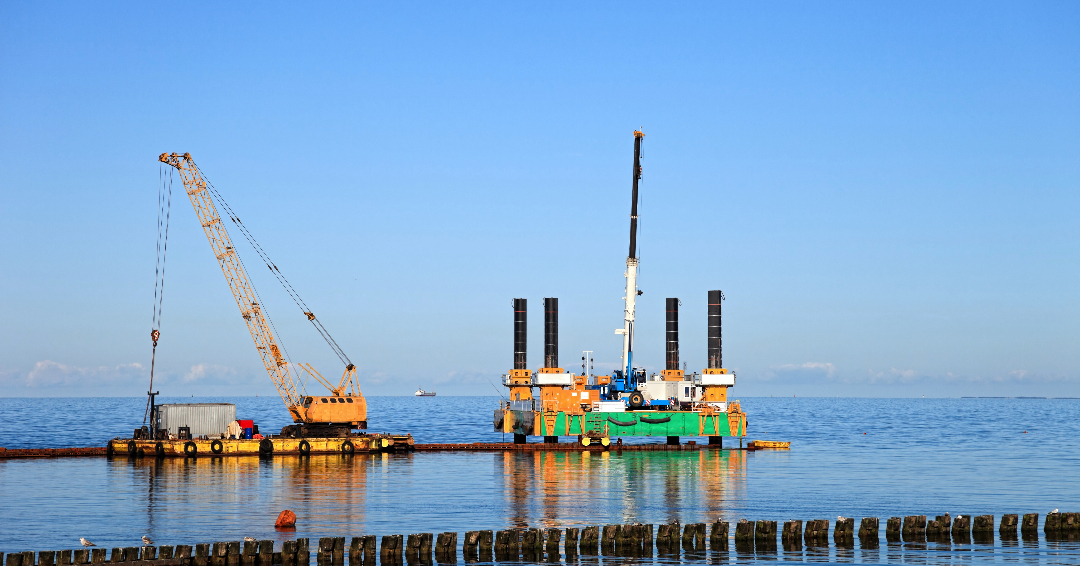 Dredging Equipment on Water