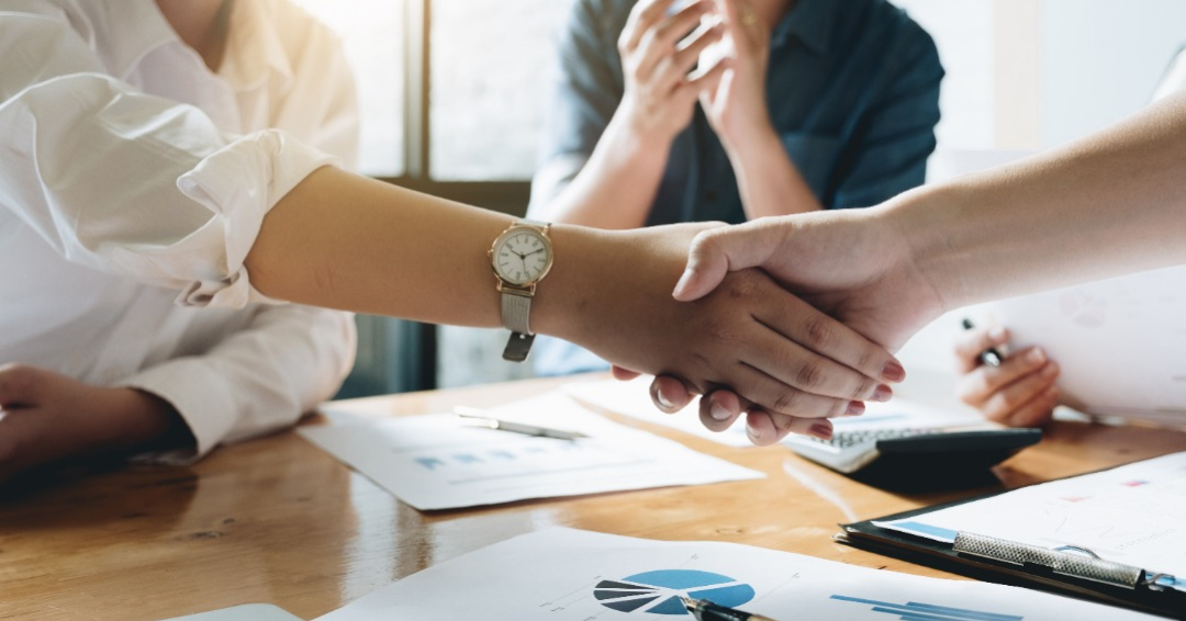 Business Handshake at Meeting