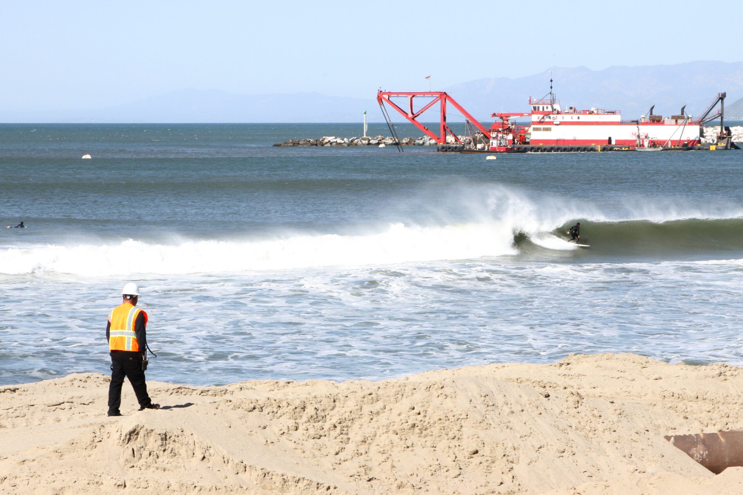 Observes Ventura Harbor Dredging