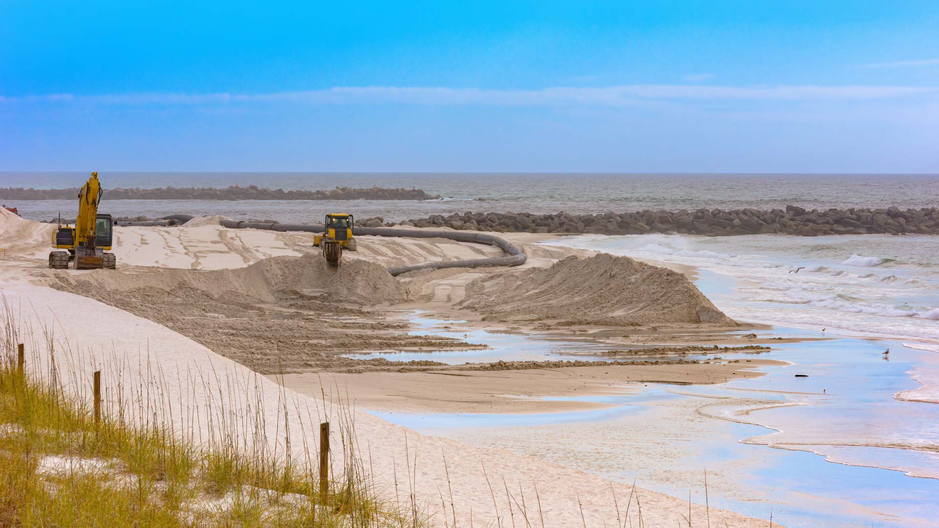 Beach-Nourishment-Project-at-Presque-Isle-Beach-Continues-with-Sand