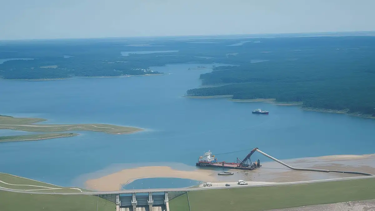 Corps of Engineers Advances Dredging Operations on Lake Shelbyville; Safety Notices Issued for Boaters